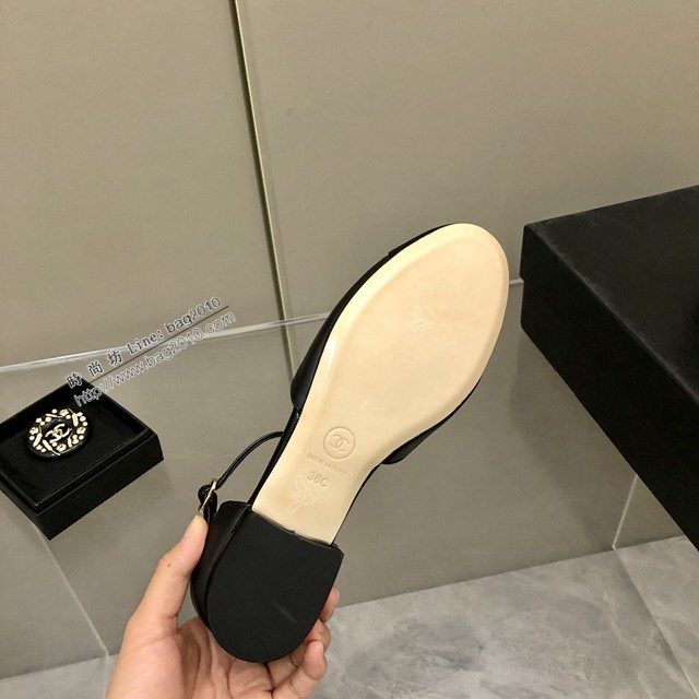 Chanel香奈兒2022春款系列瑪麗珍鞋女士單鞋平底鞋圓頭單皮鞋 dx3062
